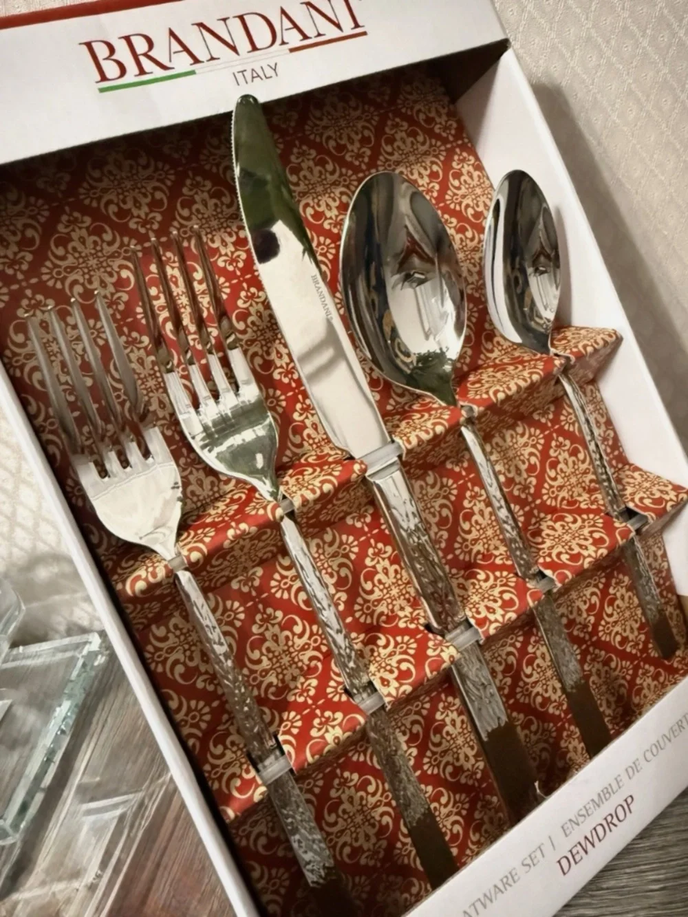 Brandani Flatware 20 pcs Italy High Quality Stainless Steel Set Fork Knife Spoon